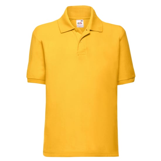 Fruit of the Loom Kinder/Kinder 65/35 Effen Piqué Poloshirt (Zonnebloem) - Image 1