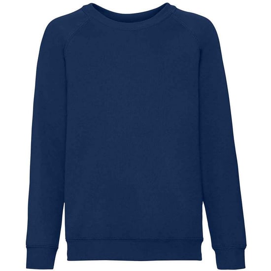Fruit Of The Loom Childrens/Kids Classic Raglan Sweatshirt (Deep Navy) - Image 1