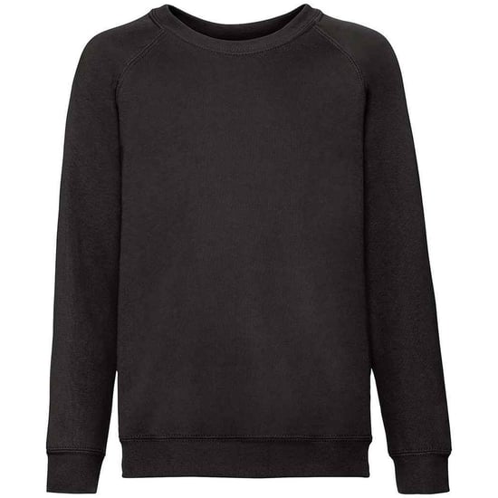 Fruit Of The Loom Childrens/Kids Classic Raglan Sweatshirt (Black) - Image 1