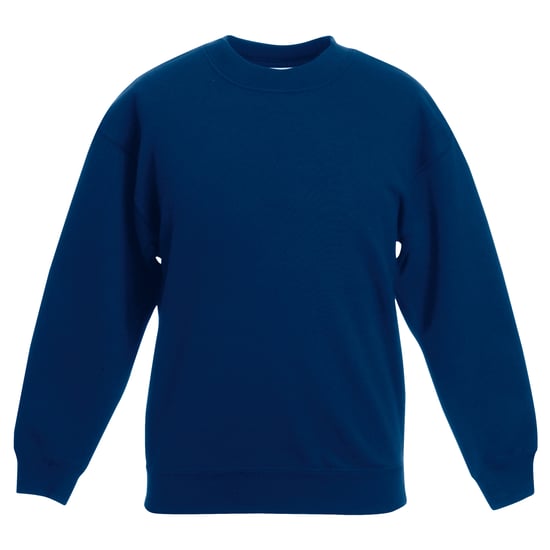 Fruit Of The Loom Kids Unisex klassieke 80/20 set-in sweater (Marine) - Image 1