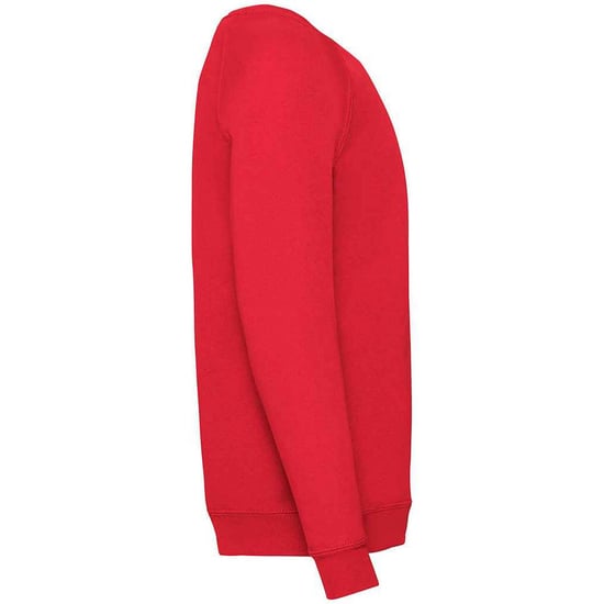 Fruit of the Loom Klassiek Raglan Sweatshirt voor kinderen/Kinderen (Rood) - Image 3