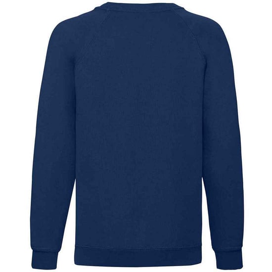 Fruit of the Loom Klassiek Raglan Sweatshirt voor kinderen/Kinderen (Marine) - Image 2