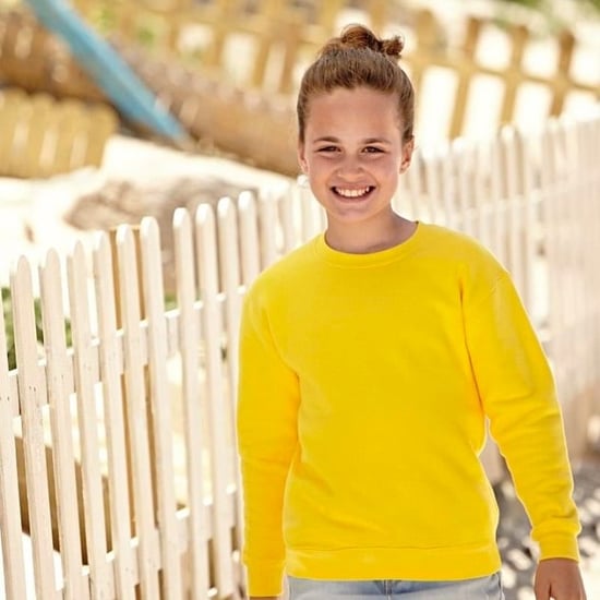 Fruit Of The Loom Kids Unisex klassieke 80/20 set-in sweater (Zonnebloem Geel) - Image 2