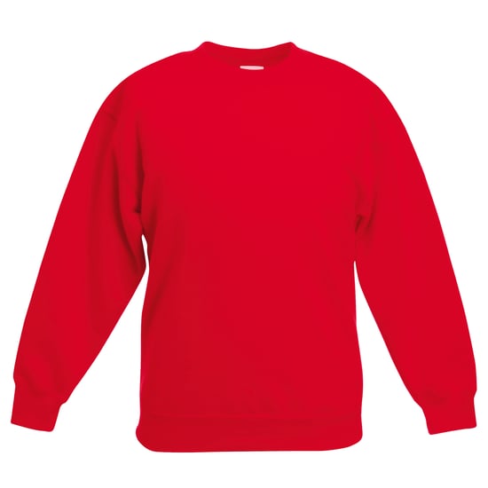 Fruit Of The Loom Kids Unisex klassieke 80/20 set-in sweater (Rood) - Image 1