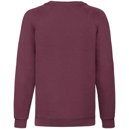 Fruit of the Loom Klassiek Raglan Sweatshirt voor kinderen/Kinderen (Bourgondië) - Image 1
