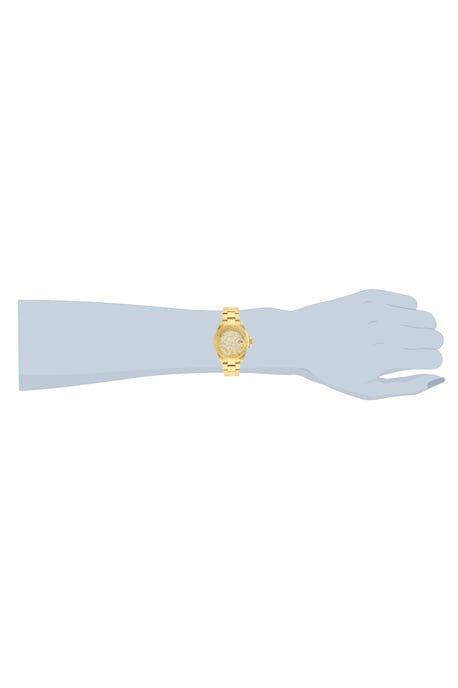 Invicta Angel 22707 Dames Horloge - Quartz Uurwerk - Roestvrij Staal met gouden Wijzerplaat - 40mm - Image 5