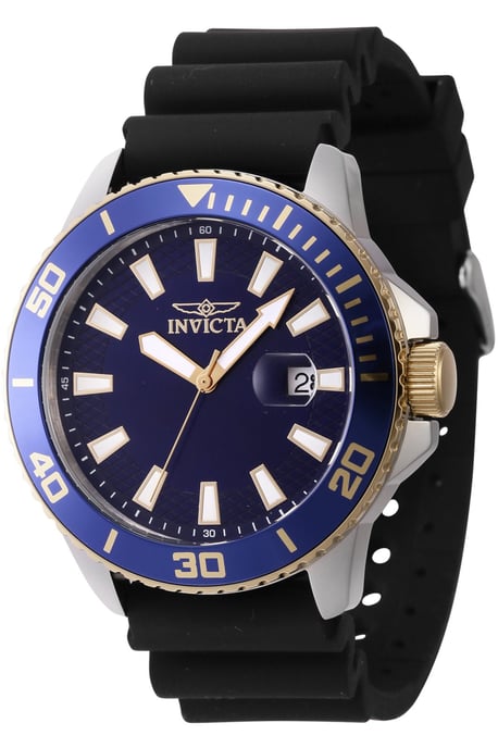 Invicta Pro Diver 46092 Heren Horloge - Quartz Uurwerk - Roestvrij Staal met blauwe Wijzerplaat - 45mm - Image 1
