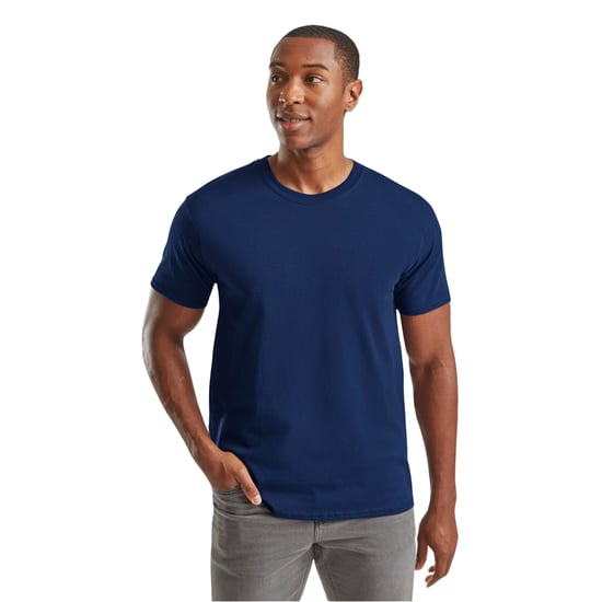 Fruit of the Loom Unisex Adult Heavy Cotton T-Shirt (Navy) - Image 3