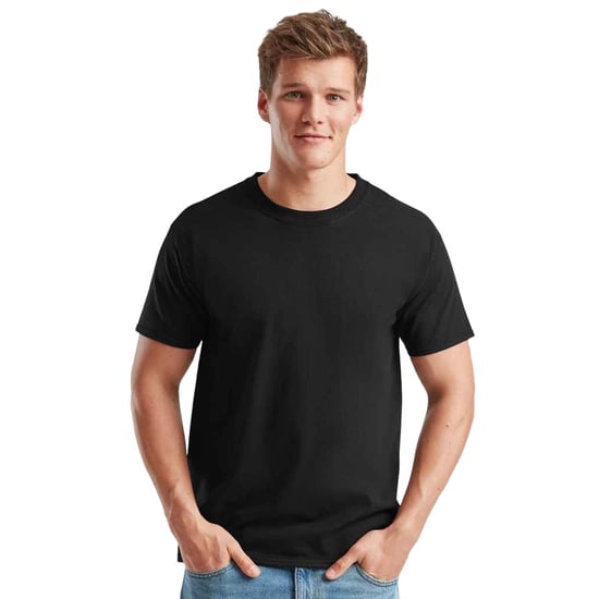 Fruit of the Loom Unisex Adult Heavy Cotton T-Shirt (Black) - Image 4
