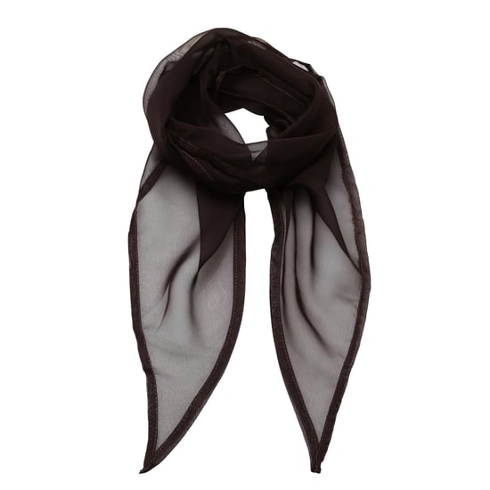 Premier Dames/vrouwenwerk Chiffon Formele Sjaal (Bruin) - Image 1
