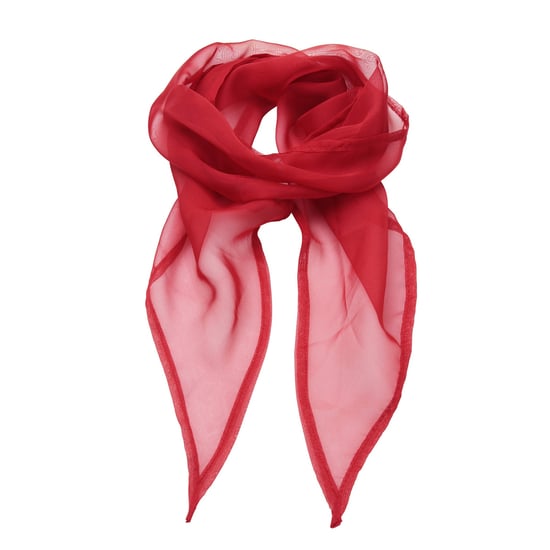 Premier Dames/vrouwenwerk Chiffon Formele Sjaal (Rood) - Image 1