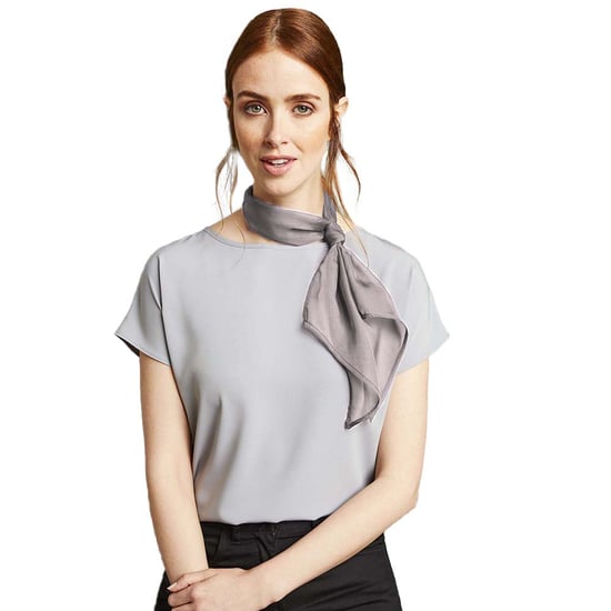 Premier Ladies/Womens Work Chiffon Formal Scarf (Silver) - Image 2