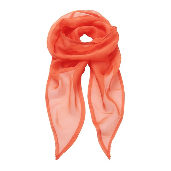 Premier Ladies/Womens Work Chiffon Formal Scarf (Orange) - Image 1