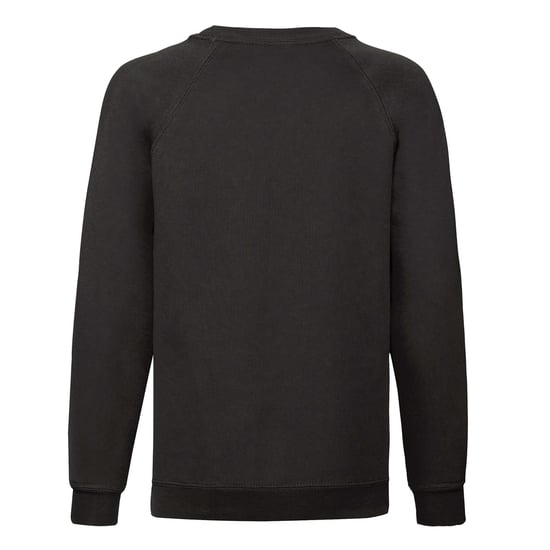 Fruit of the Loom Klassiek Raglan Sweatshirt voor kinderen/Kinderen (Zwart) - Image 2