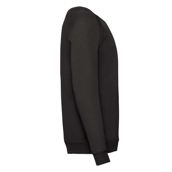 Fruit of the Loom Klassiek Raglan Sweatshirt voor kinderen/Kinderen (Zwart) - Image 3