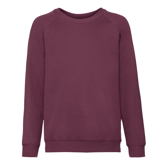 Fruit of the Loom Klassiek Raglan Sweatshirt voor kinderen/Kinderen (Bourgondië) - Image 1