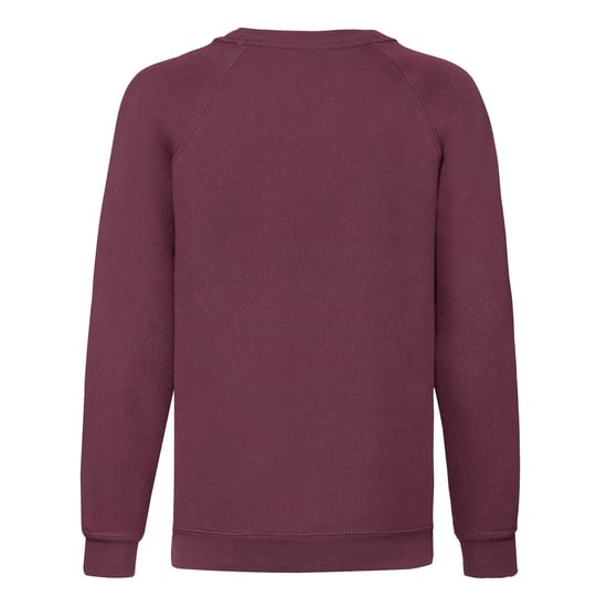 Fruit of the Loom Klassiek Raglan Sweatshirt voor kinderen/Kinderen (Bourgondië) - Image 2