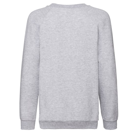 Fruit of the Loom Klassiek Raglan Sweatshirt voor kinderen/Kinderen (Heide Grijs) - Image 2