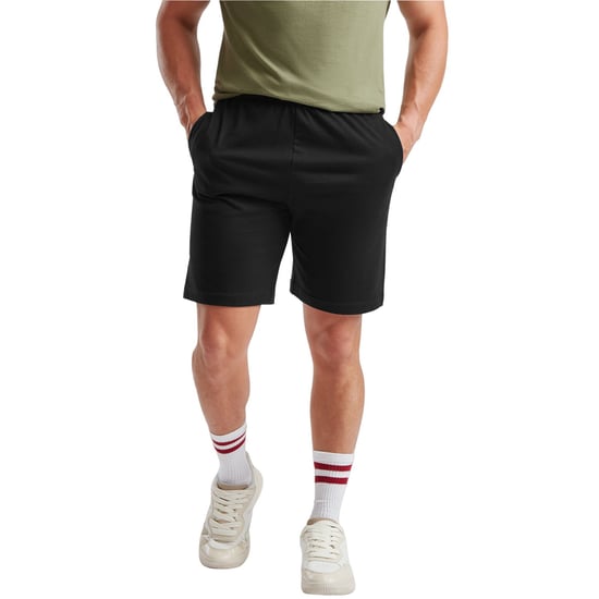Fruit of the Loom Mens Iconic 195 Jersey Shorts (Black) - Image 3