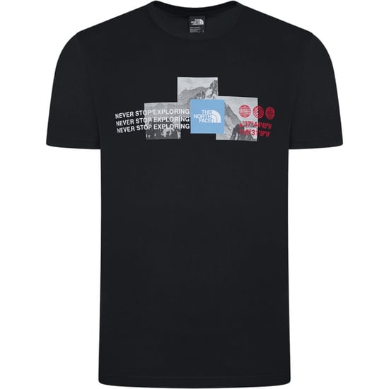 The North Face Mens M Mountain Front SS Black T Shirt - Image 2