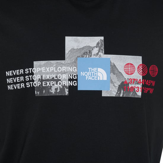 The North Face Mens M Mountain Front SS Black T Shirt - Image 3