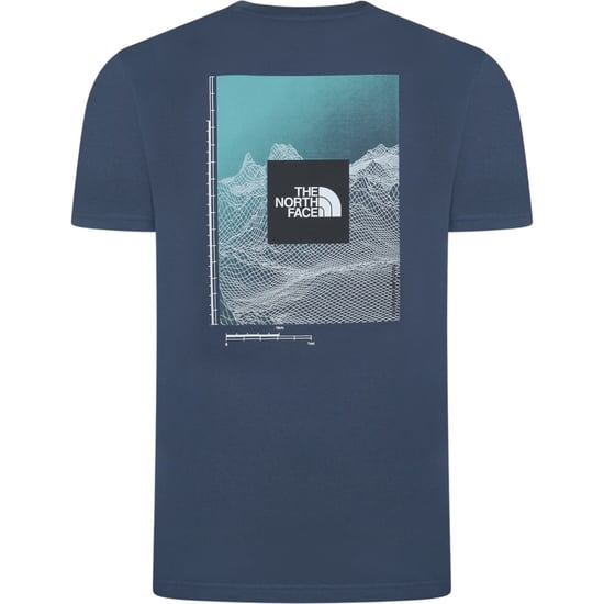 The North Face Mens M Digi Mountain SS Shady Blue T Shirt - Image 4