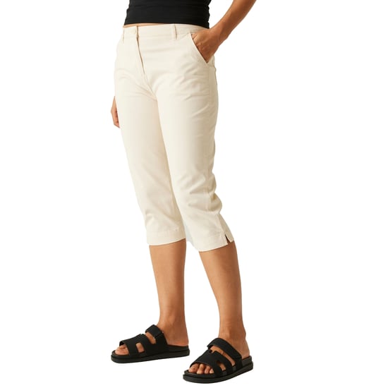 Regatta Womens/Ladies Bayletta Capri Trousers (Light Vanilla) - Image 1