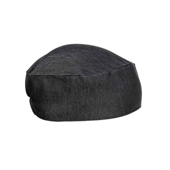 Premier Denim Chef Skull Cap (Black Denim) - Image 1
