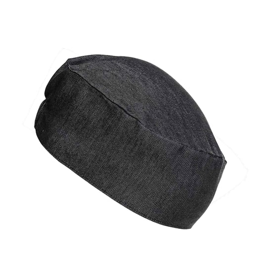Premier Denim Chef Skull Cap (Black Denim) - Image 2