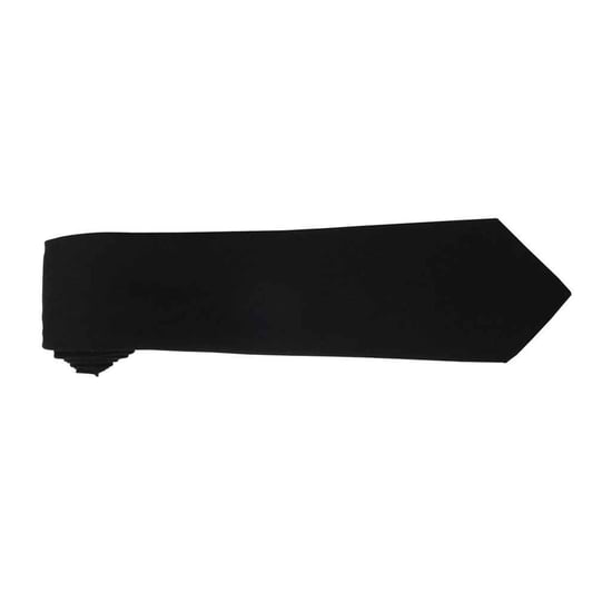 Premier Effen polyester stropdas (Zwart) - Image 2