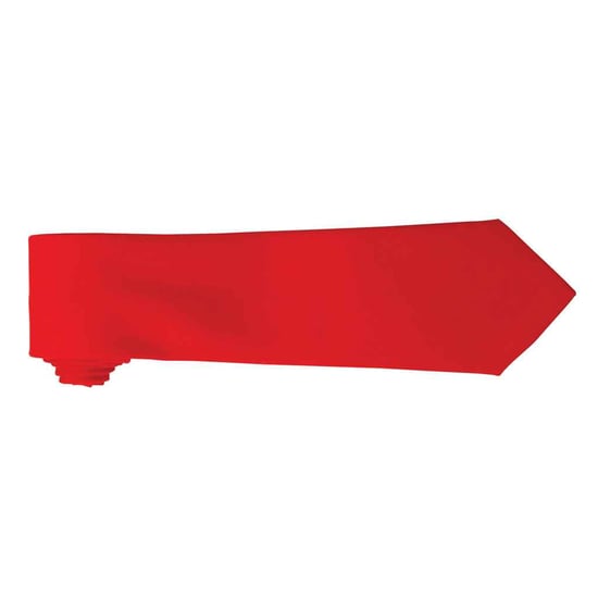 Premier Effen polyester stropdas (Rood) - Image 2