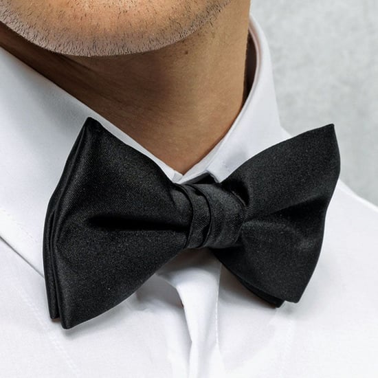Premier Stropdas - Unisex-strikje in de vorm van een platte platte stropdas (Zwart) - Image 3
