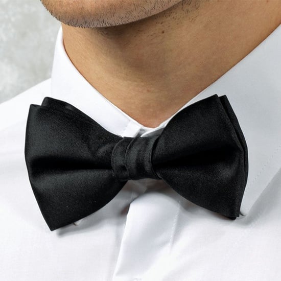 Premier Stropdas - Unisex-strikje in de vorm van een platte platte stropdas (Zwart) - Image 4