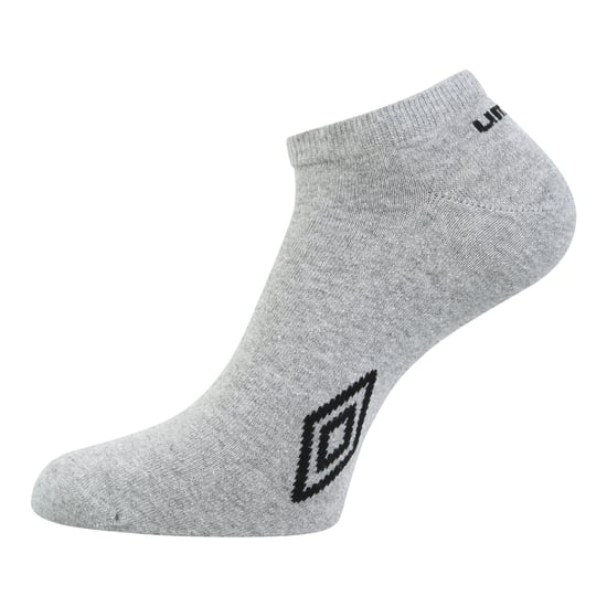 Umbro Trainingssokken met logo voor volwassenen (pak van 3) (Wit/Zwart/Grijs) - Image 4