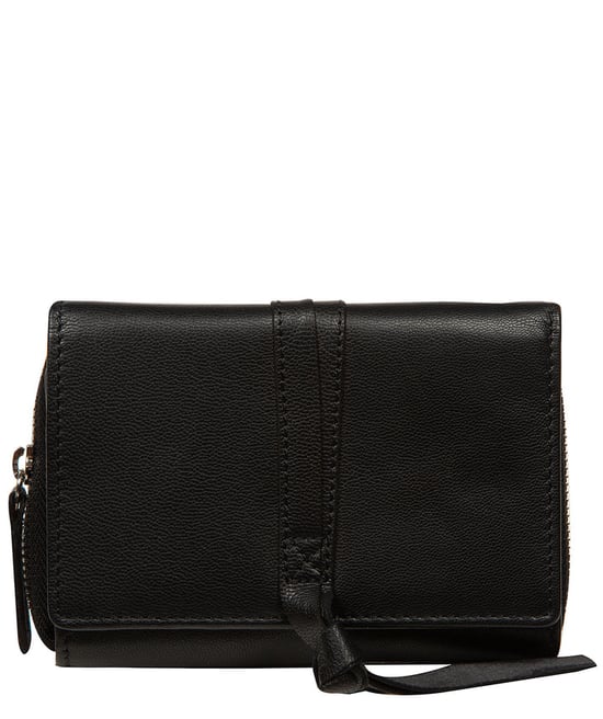 'Eugenia' Black Leather Purse - Image 3