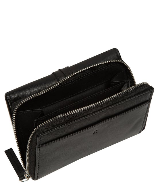 'Eugenia' Black Leather Purse - Image 4