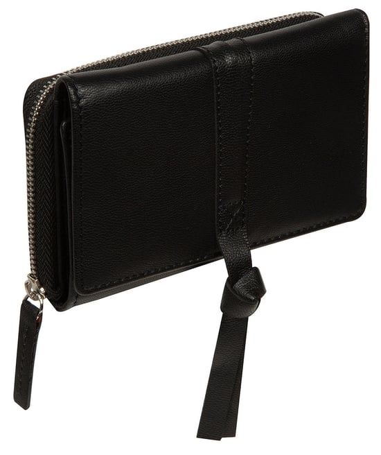 'Eugenia' Black Leather Purse - Image 5