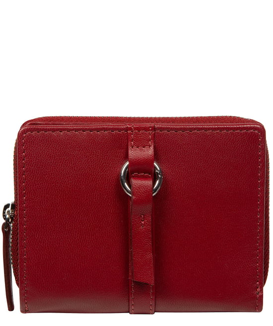 'Luciana' Red Leather Purse - Image 1