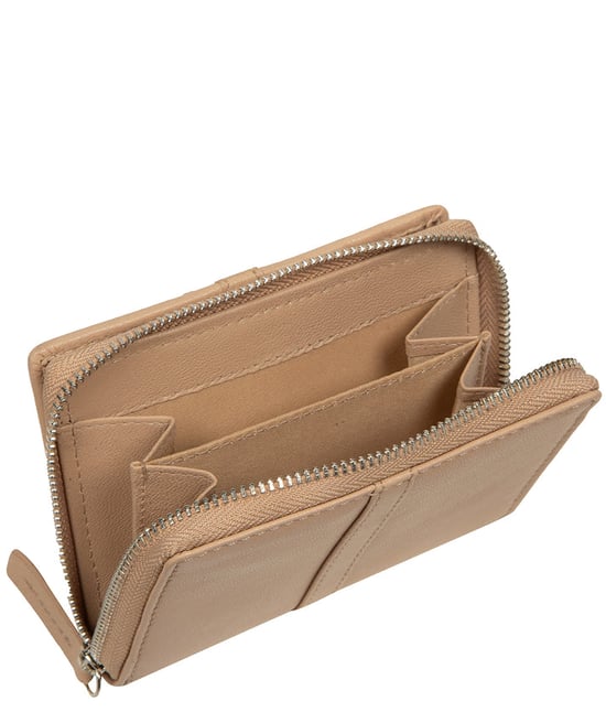 'Luciana' Latte Leather Purse - Image 4