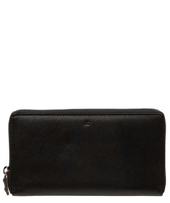'Serafina' Black Leather Purse - Image 1