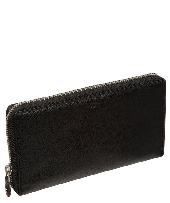 'Serafina' Black Leather Purse - Image 3