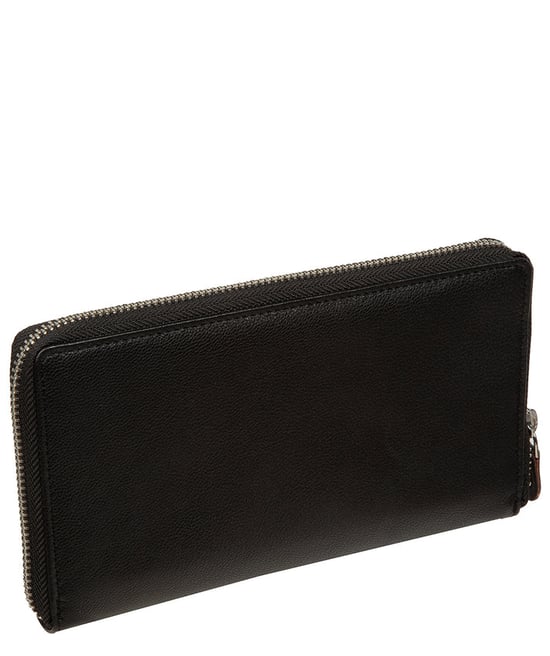 'Serafina' Black Leather Purse - Image 4