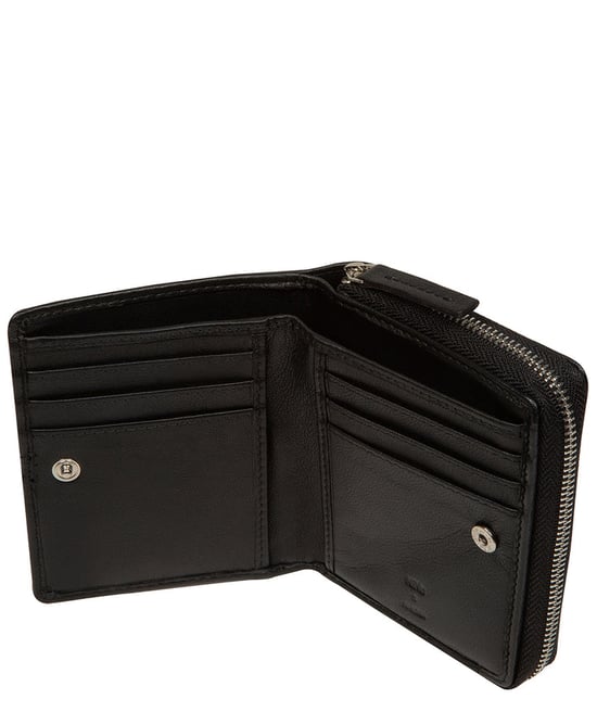 'Luciana' Black Leather Purse - Image 2