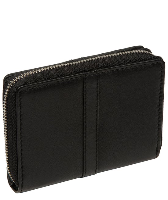 'Luciana' Black Leather Purse - Image 3