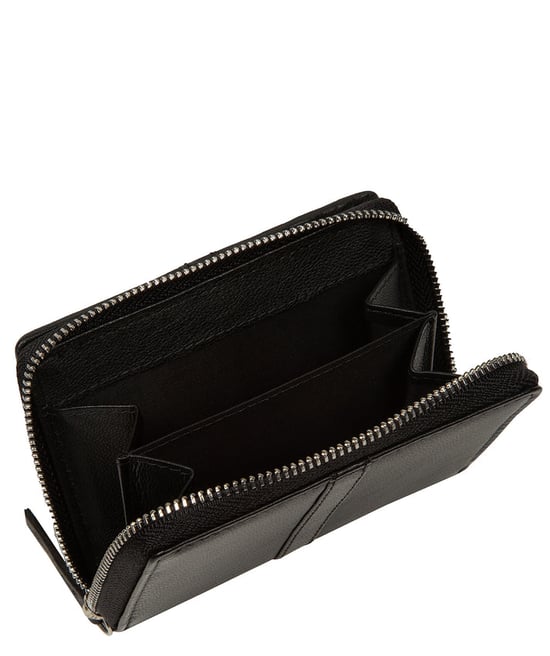 'Luciana' Black Leather Purse - Image 4