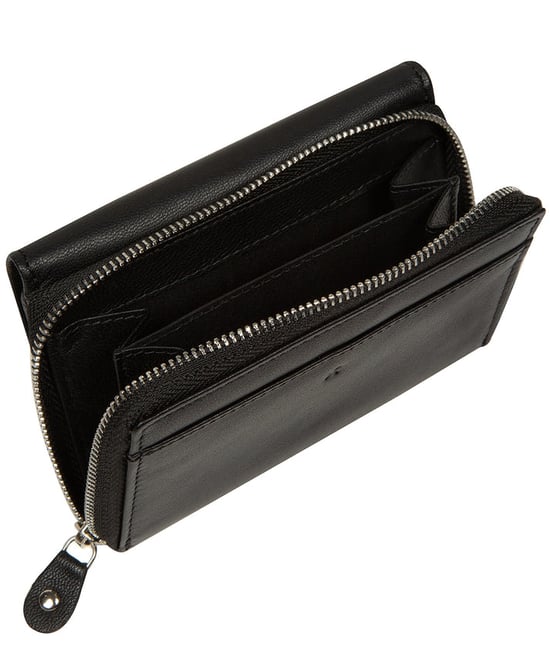 'Clara' Black Leather Purse - Image 4