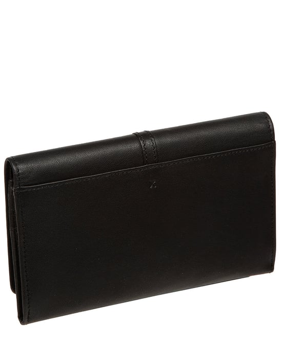 'Floriana' Black Leather Purse - Image 3