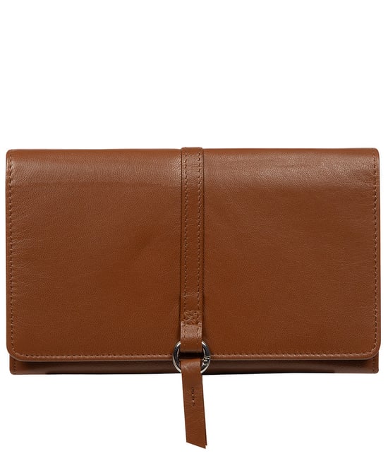 'Floriana' Tan Leather Purse - Image 1