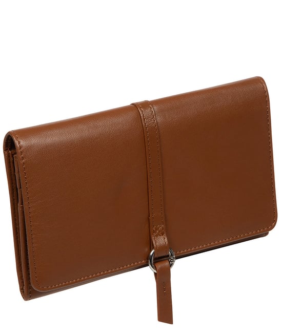 'Floriana' Tan Leather Purse - Image 4
