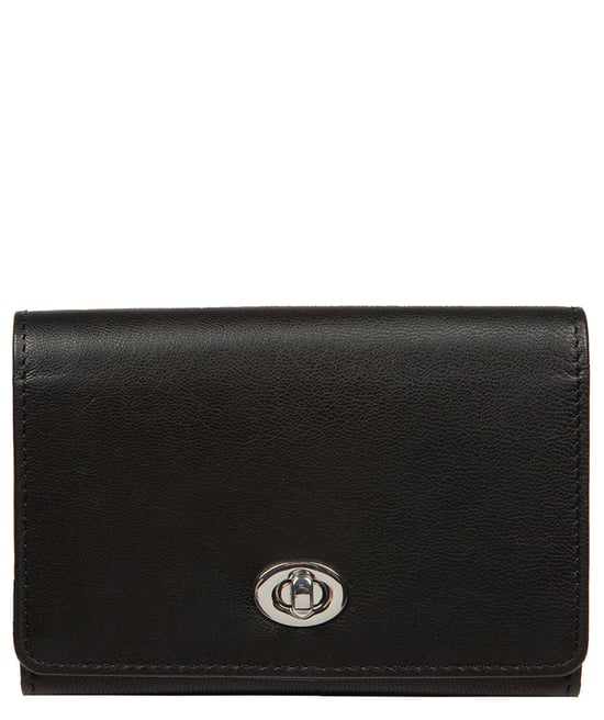 'Adriana' Black Leather Purse - Image 1